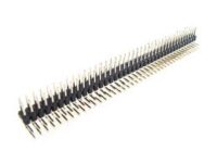 Male Double Row, Right Angle, Straight Header