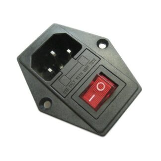 250V 10A 3 Terminal Strømstik Med Sikringsholder