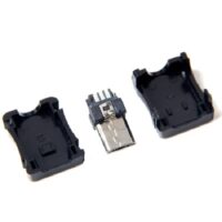 Micro USB 5 Pin T Port Hanstik Socket Connector Plastic Cover