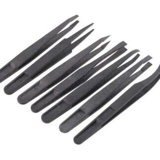 Plastic Heat Resistant Anti-static Tool Tweezer 7stk