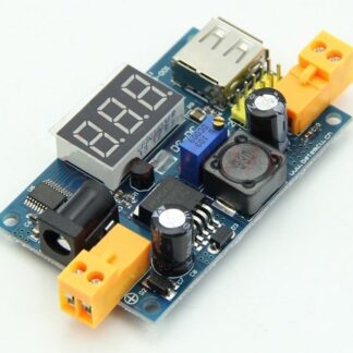 LM2596 DC-DC Adjustable Step-Down Power Converter Module LED Voltmeter USB Port