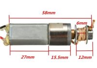 DC12V 60RPM High Torque Gear Motor med Winding Wheel