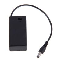 9V Batteri Holder med Afbryder og Stik