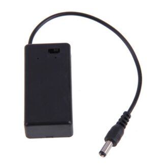 9V Batteri Holder med Afbryder og Stik