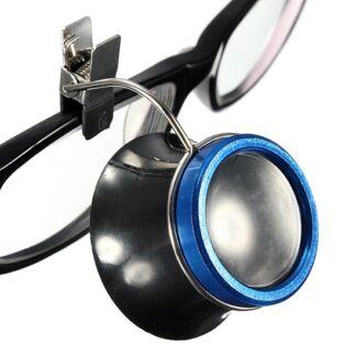 Item specifics: Magnification: 10X Lens diameter: 25mm Loupe with a metal clamp Clip for fixation onto spectacles, which can be fastened on the right or left side. Ideal for hands free use clips on to glasses frame. This loupe easily attaches to the frame of any pair of regular eyeglasses. Essential tool for professional jewelers - dozens of uses around home, shop & school. Lightweight & durable thermoplastic body fits comfortably on eye. Ideal watchmakers and jewellers hands free eye piece. Great for collectibles, arts & crafts, jewelry repair, electronics, science & watch repair. Package Included: 1x 10X Clip-On Eyeglass Magnifier