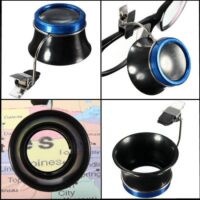 Item specifics: Magnification: 10X Lens diameter: 25mm Loupe with a metal clamp Clip for fixation onto spectacles, which can be fastened on the right or left side. Ideal for hands free use clips on to glasses frame. This loupe easily attaches to the frame of any pair of regular eyeglasses. Essential tool for professional jewelers - dozens of uses around home, shop & school. Lightweight & durable thermoplastic body fits comfortably on eye. Ideal watchmakers and jewellers hands free eye piece. Great for collectibles, arts & crafts, jewelry repair, electronics, science & watch repair. Package Included: 1x 10X Clip-On Eyeglass Magnifier