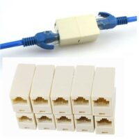 RJ45 CAT5 LAN Cable Extender Connector Adapter