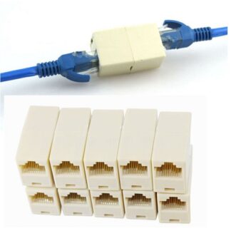 RJ45 CAT5 LAN Cable Extender Connector Adapter