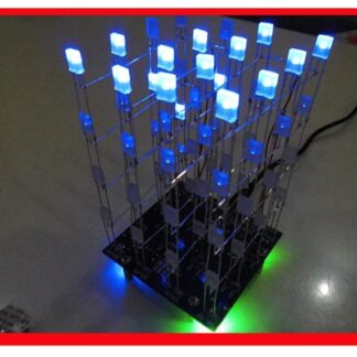 Light Cube Kit 4x4x4 Med Forprogrammeret Chip