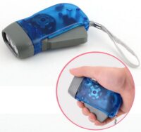 3 LED Dynamo Wind Up Flashlight Hand-pressing Crank