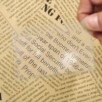 Credit Card 3 X Magnifier Fresnel Lens_2