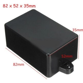 Black Plastic Project Protective Box 82 x 52 x 35mm