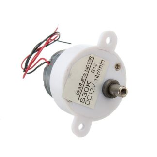 DC 12V 14RPM 2 Ledninger Højt drejningsmoment elektrisk gearkasse reduktionsmotor S30K