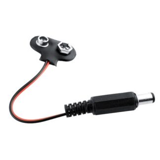 9v batteriklemme med DC Stik