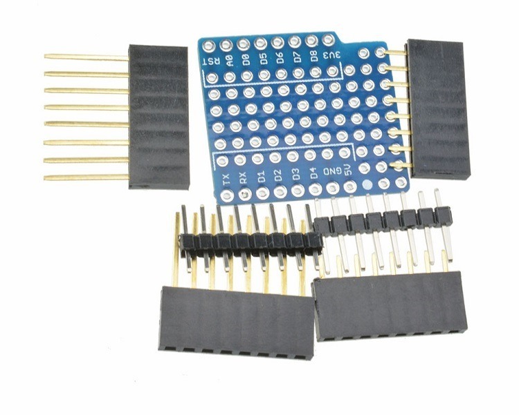 D1 Mini Shield OLED Batterioplader SD TF Card Relay DHT11 - Billede 2