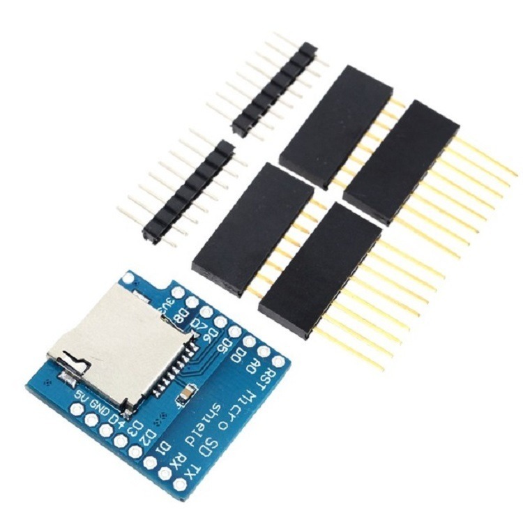 D1 Mini Shield OLED Batterioplader SD TF Card Relay DHT11 - Billede 4