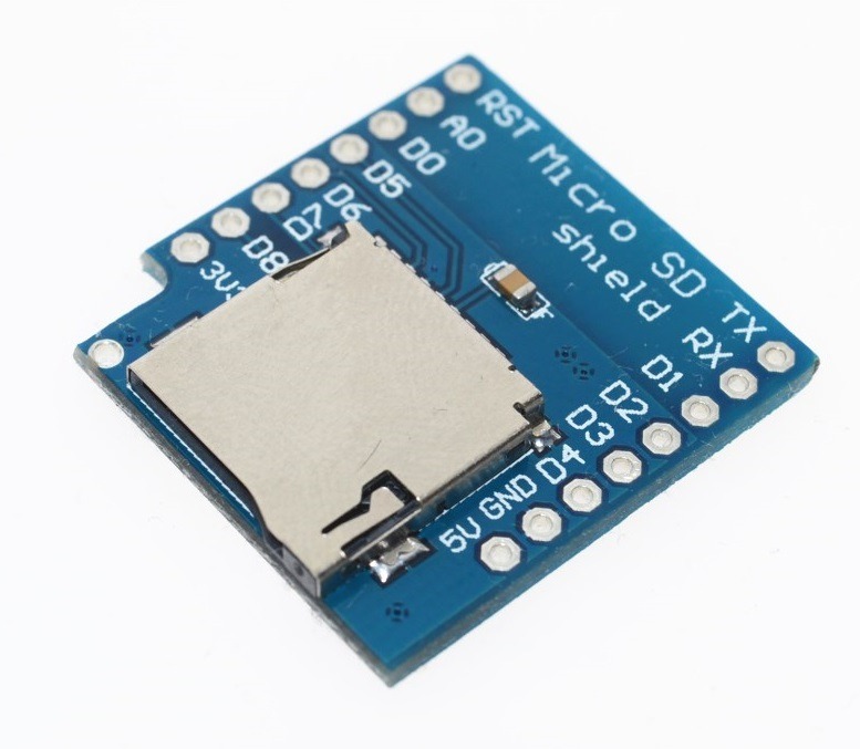 D1 Mini Shield OLED Batterioplader SD TF Card Relay DHT11 - Billede 3