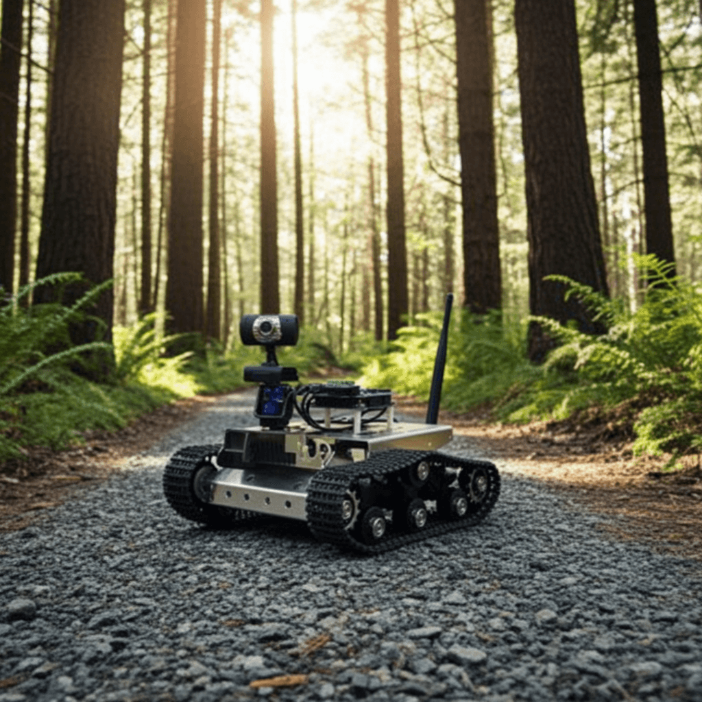 Robot Educational Kit Smart Car - Tank Med Tracks HD-kamera - Billede 3