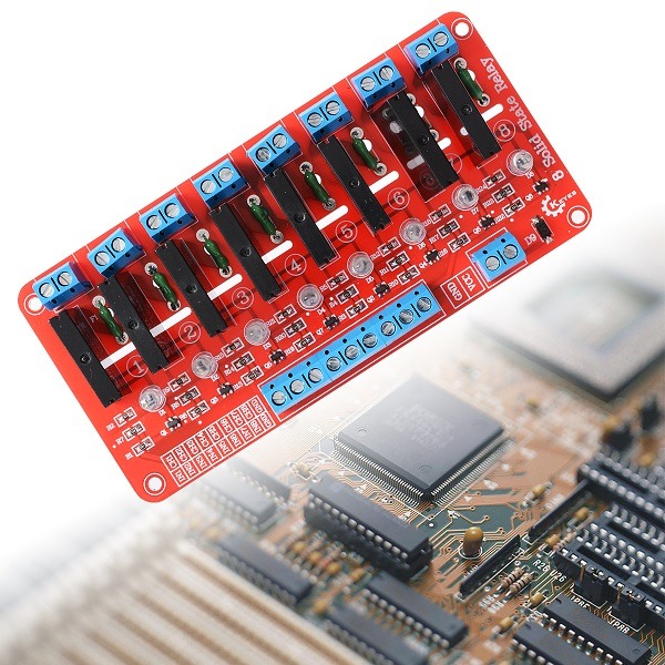 Solid State Relay Module Board SSR Omron 1-8 channel