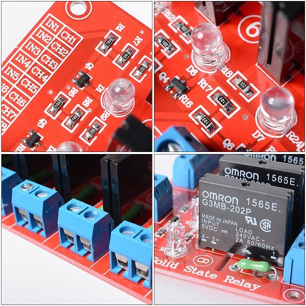 Solid State Relay Module Board SSR Omron 1-8 channel