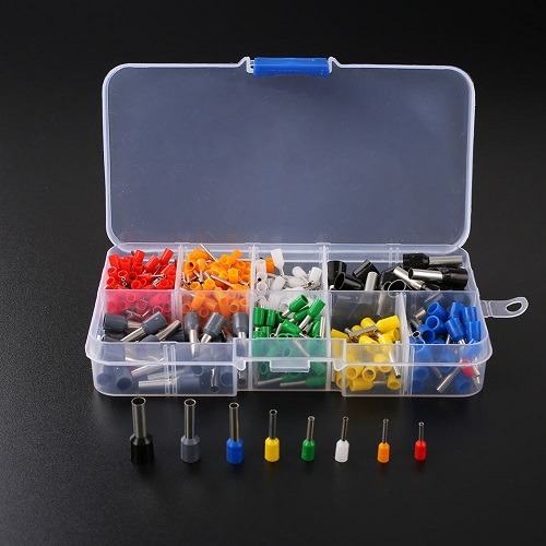 Terminal Rør 400 stk/sæt Isoleret ledning Pin End Terminal Ferrules Kit ...