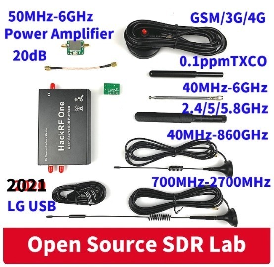 HackRF One RTL SDR 1 MHz til 6 GHz 8bit Quadrature for RF System - Billede 4