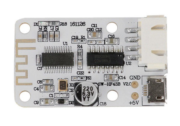Bluetooth 4.0 Audio Receiver Digital Forstærker 3w + 3W Board - Billede 3