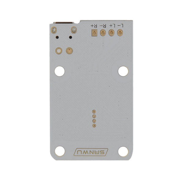 Features: Mini design, sound loud and clear, strong sense of hierarchy, ultra-small size, simple installation, wide application range, low prices, quality and stability Specification: 100% brand new and high quality! Working voltage:DC 5V Output power:3W+3W Speaker type:3W*2 4-8ohm Mounting Hole:3.0mm Quantity:1pc Package Included: 1 x Bluetooth digital amplifier board