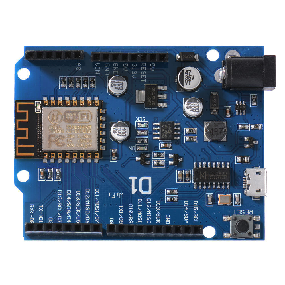 ESP-12E WeMos D1 WiFi uno arduino-based ESP8266 shield usb