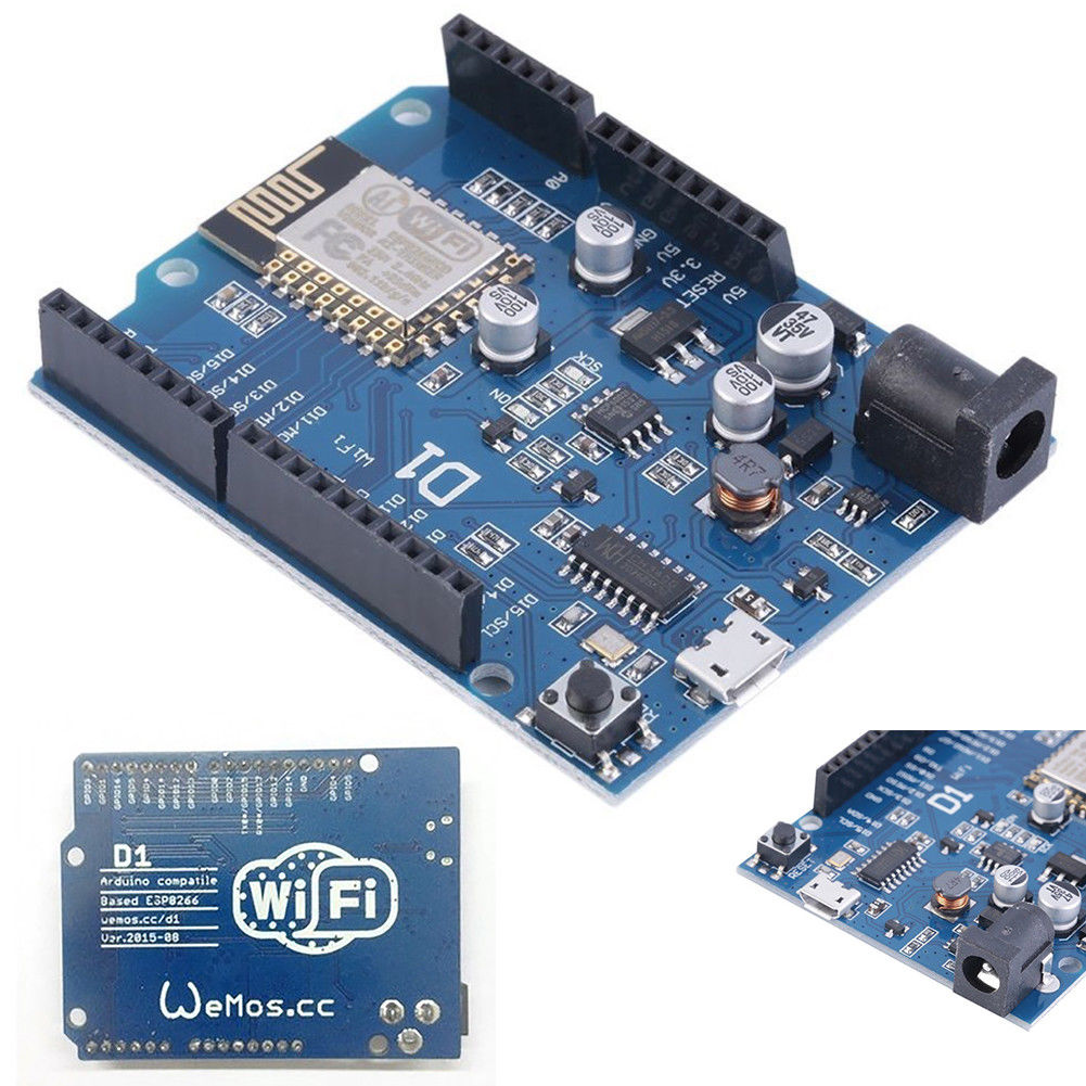 ESP-12E WeMos D1 WiFi uno arduino-based ESP8266 shield usb