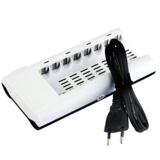 EU Plug Battery Charger for AA and AAA Battery 8 Ports