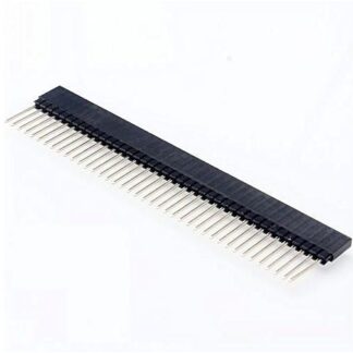Female Single Row Header 40 pin 2.54mm Extra Long