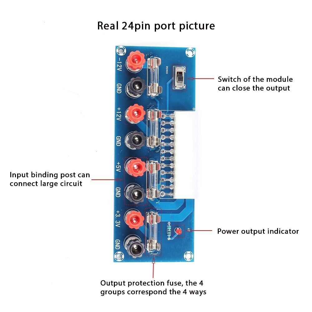 Desktop strømforsyning ATX Transfer Board - Billede 3