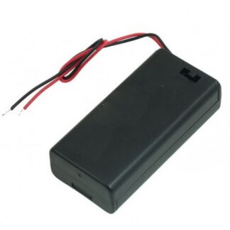 2 x AA batteriholder boks med låg on-off