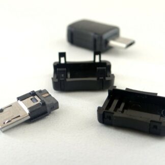 Micro USB Type B han 3 ben 5v strømstik gør det selv