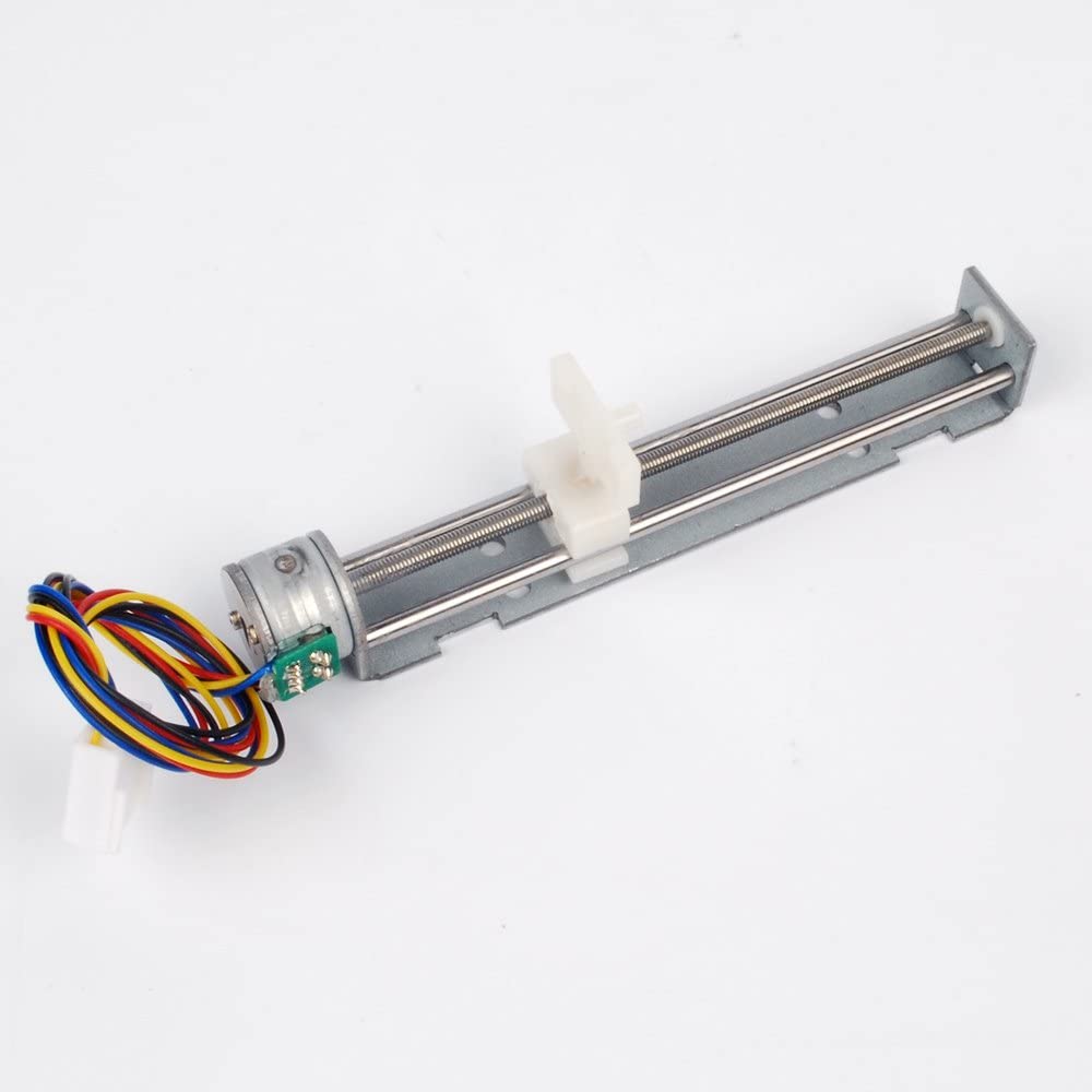 Stepmotor DC 5V 2-faset 4-leder Precision Long Stroke 90mm - Billede 2