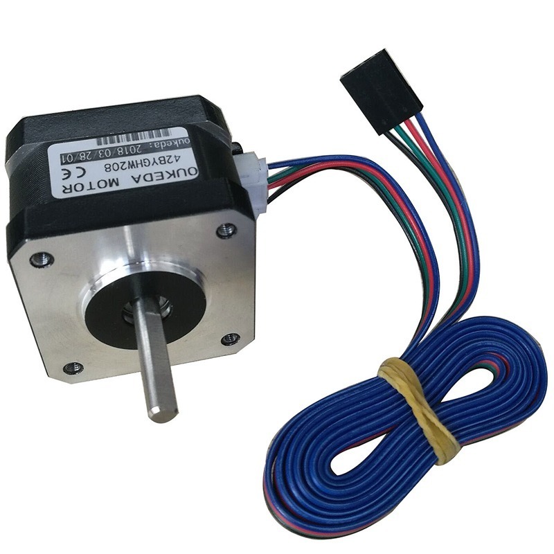 Nema 17 stepmotor 1,8 grader 42mm 0,4A 12V 42BYGHW208 - Billede 2