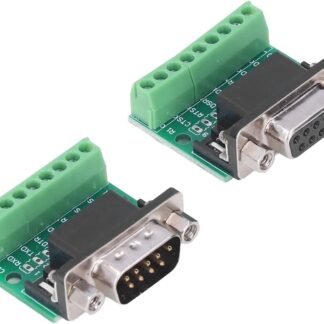 D-sub 9pol DB9 til skrueklemmekort RS232