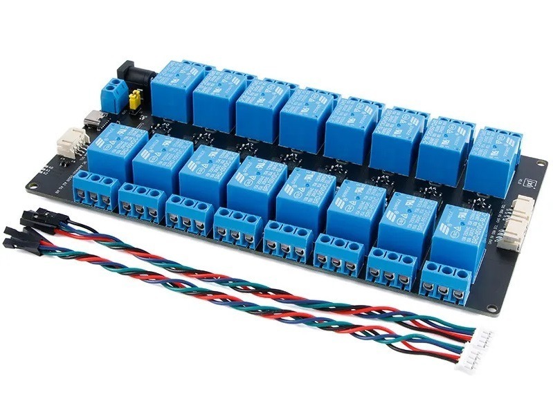 4-8-16 kanals relæmodul 5V IIC I2C kommunikation optokobler isolation XL9535-K1V5