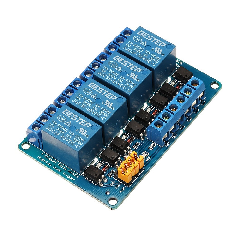 3V relæmodul Højt og lavt niveau Trigger Dual Optocoupler Isolation