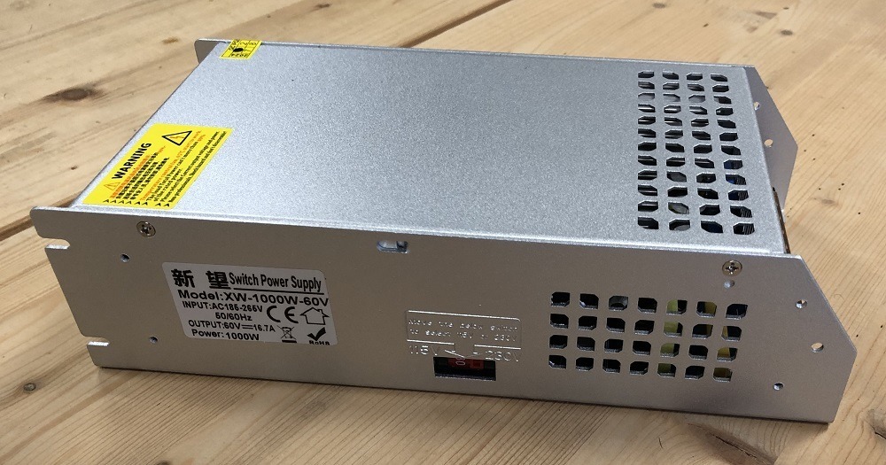 Switchmode strømforsyning AC 230V til DC 60V 1000W 16,7A