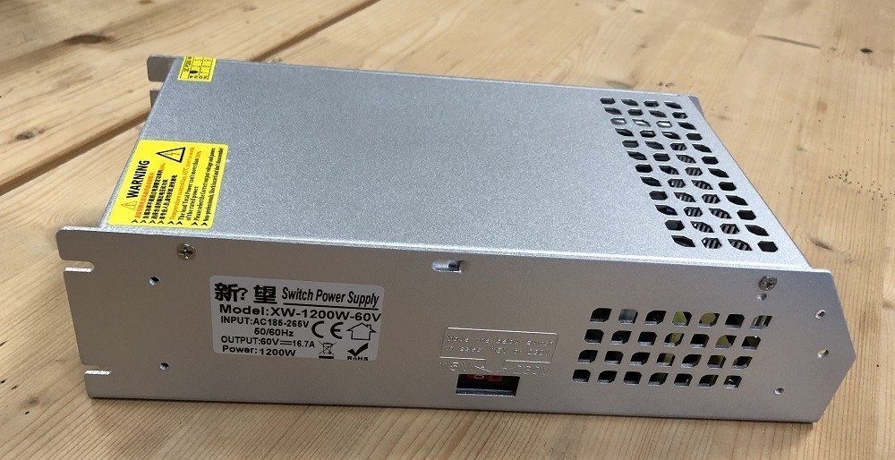 Strømforsyning AC 230V Til DC 60V 1200W 20A