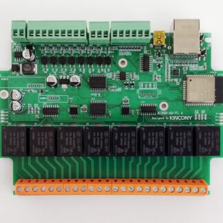KinCony KC868-A8 ESP32 8-kanals relæmodul - DIN-skinne - ESPHome