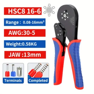 HSC8 selvjusterbare ferrule crimpeværktøjer - HSC8 16-6