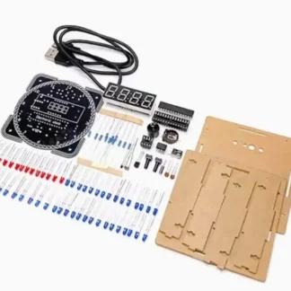 DIY Elektronisk LED Ur Kit – Loddesæt med Temperatur og Alarm